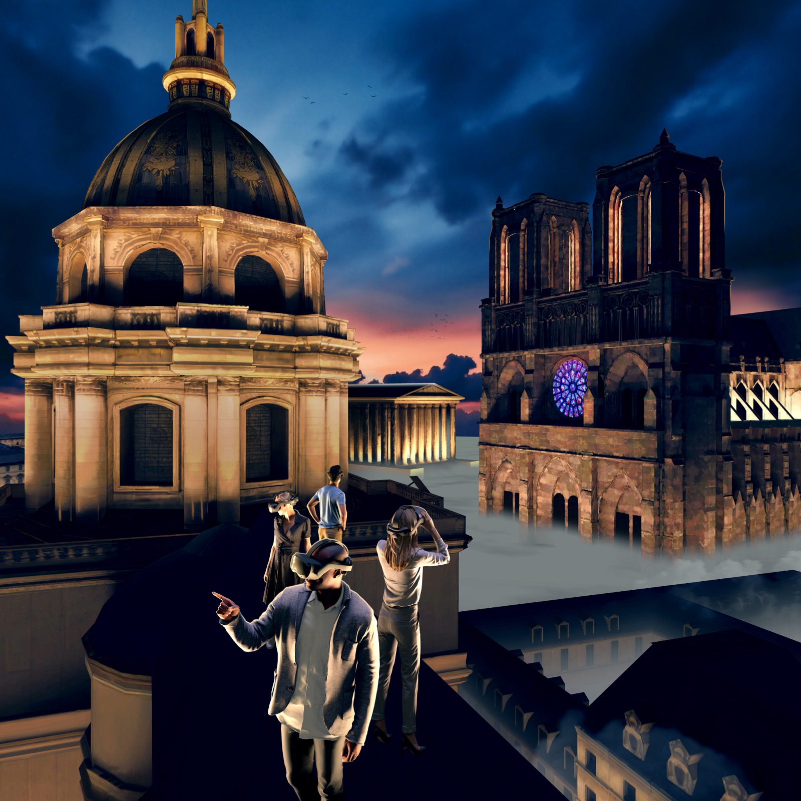 Paris impérial s’illumine pendant le final